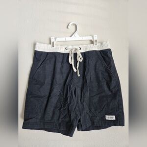 Navy Athletic Shorts with Drawstring Waist